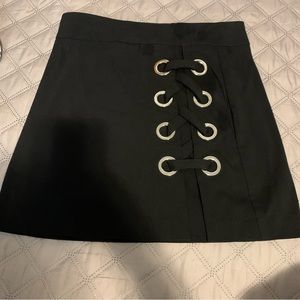 Black Skirt with Corset Style Strings